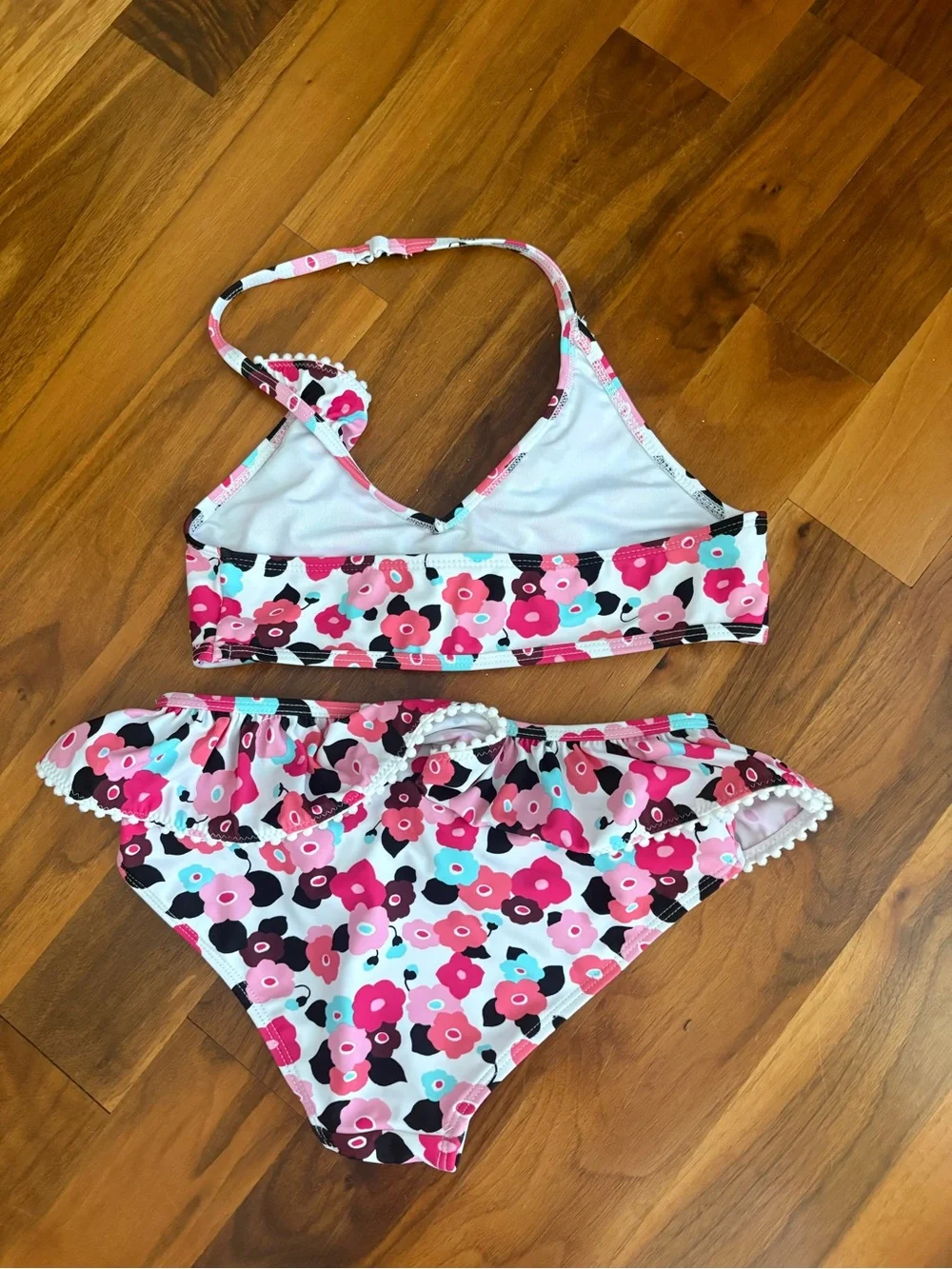 Kate Spade Pink Multi Floral Girls Two-Piece Swim Set